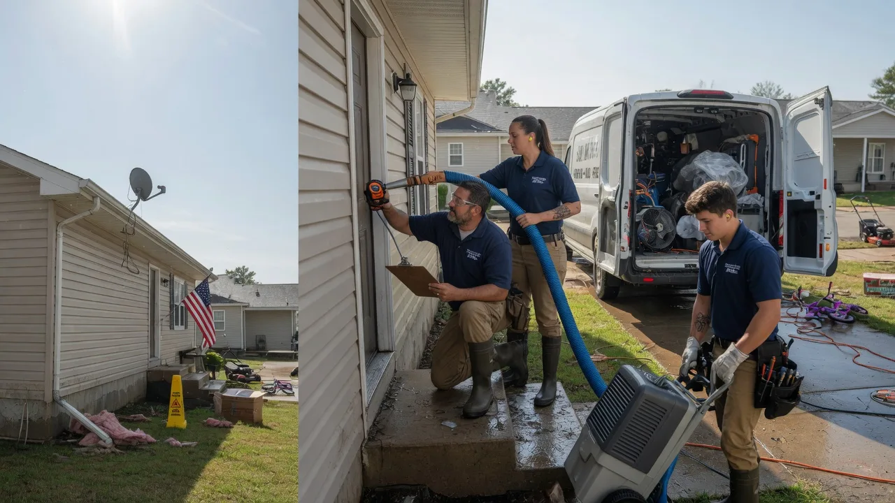Ceiling Water Damage Restoration in Lisbon, LA near me